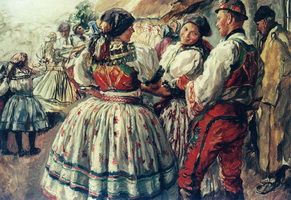 Svobodná chasa Moravských Charvátů. Zdroj Regionální muzeum v Mikulově.